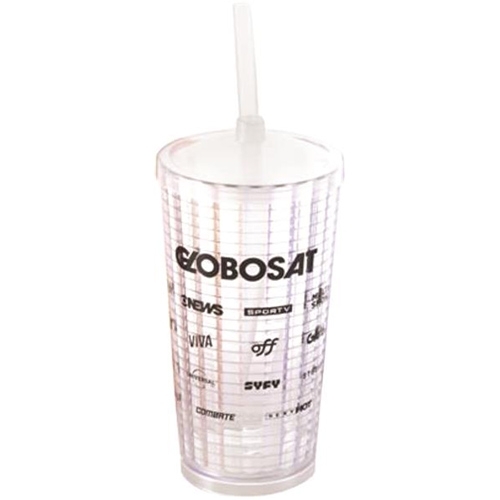 Copo Pixel 400 ml com Tampa e Canudo-AFK-771526