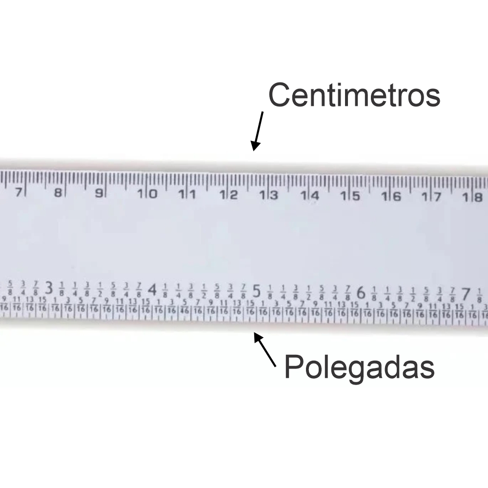 15cm - Regua de Alumínio de 15cm