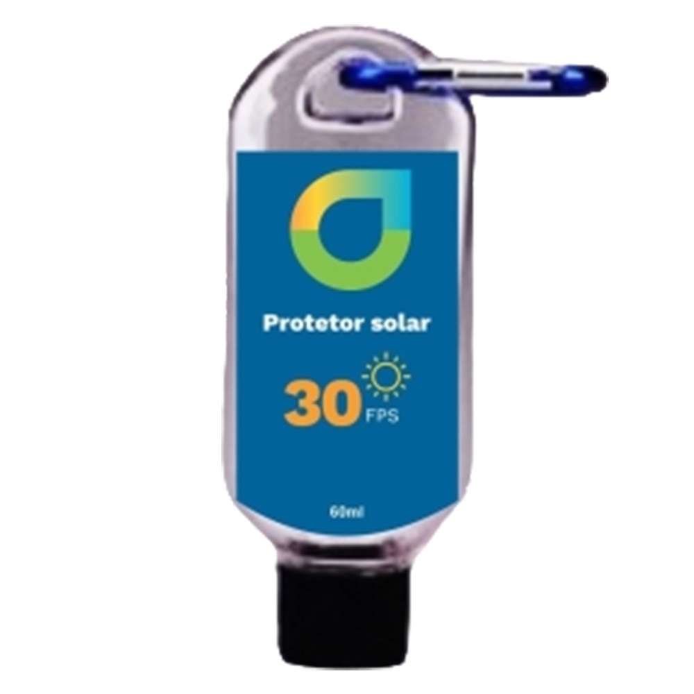 60 ml - Protetor solar fator 30fps - com 60ml e mosquetão-AFK-777798