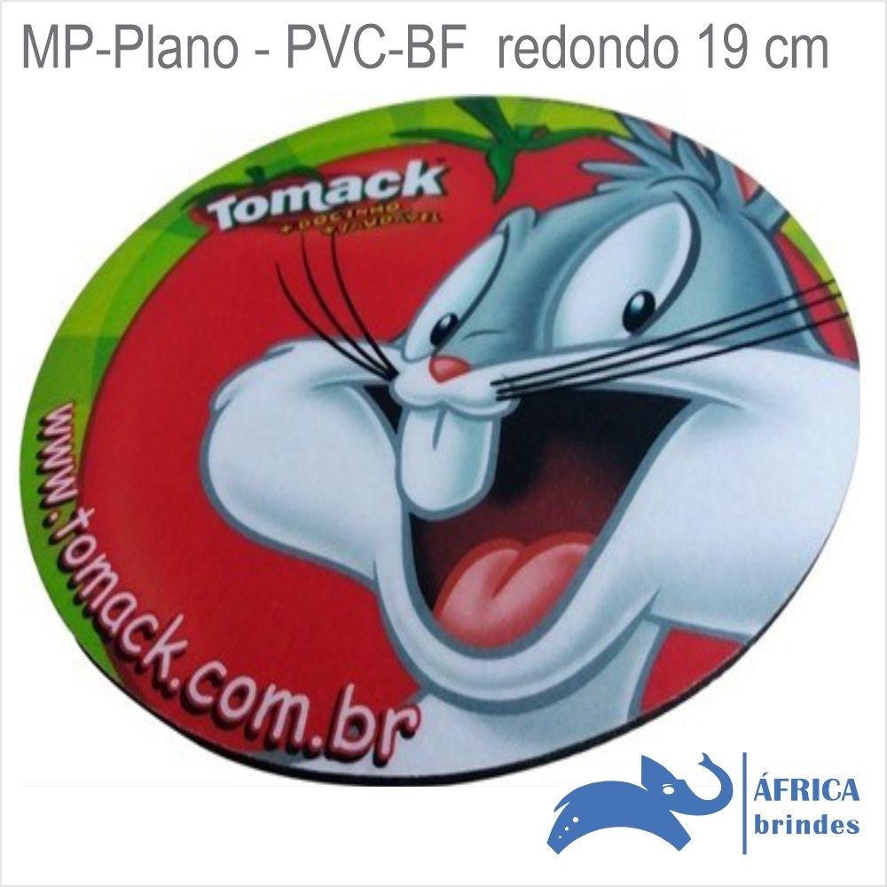 Mouse Pad Plano Laminado com PVC Transparente – 19,0cm-MP190