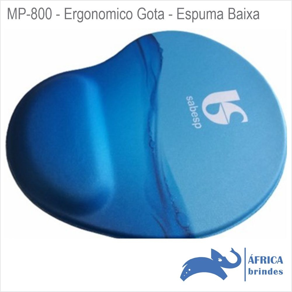 Mouse pad Ergonomico sublimado em formato de Gota-MP800