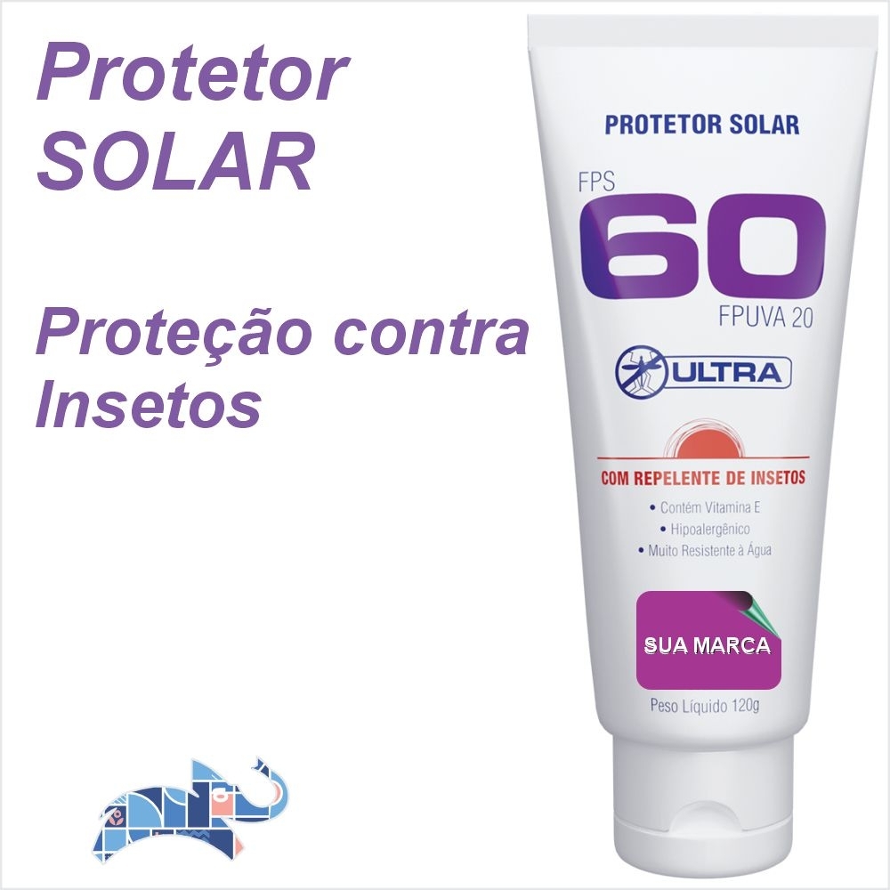 Protetor solar com REPELENTE FPS 60 ultra - 120ml-AFK-77053