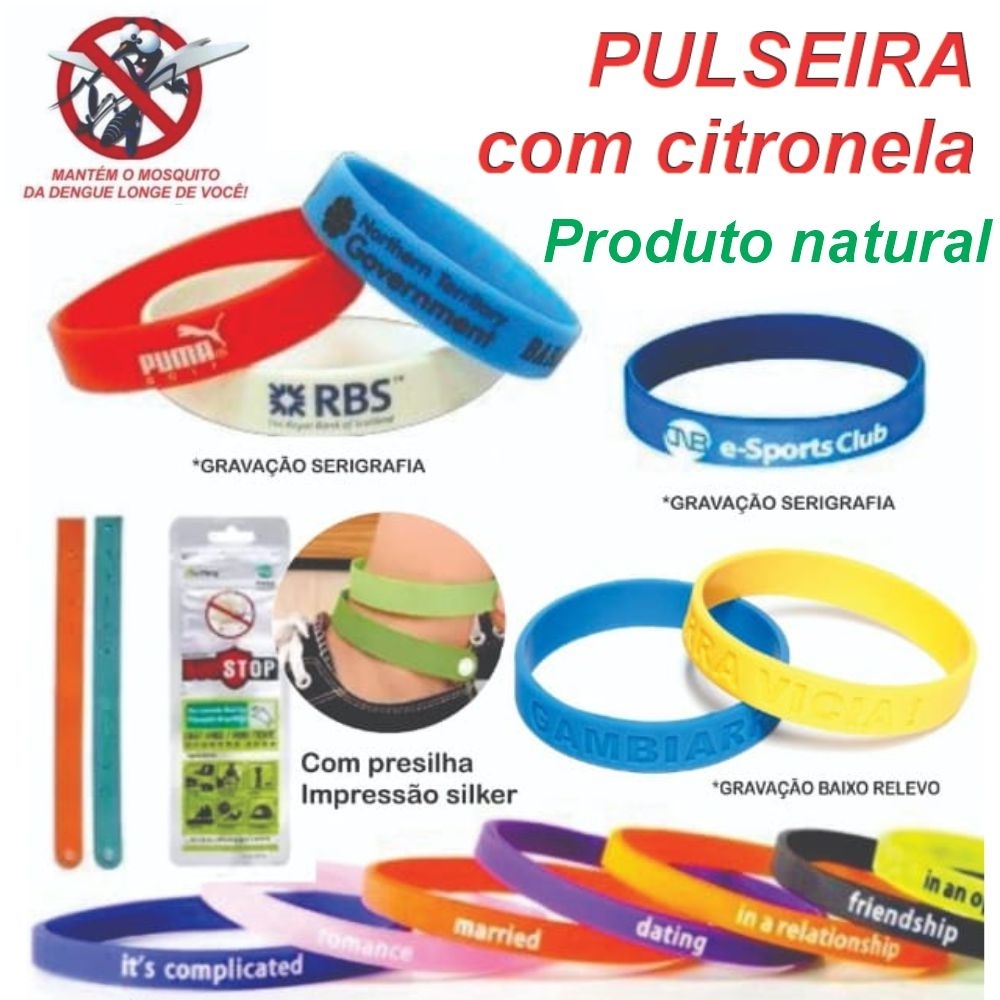 Pulseira com citronela - Xô dente - proteja-se!!!!-AFK-77777