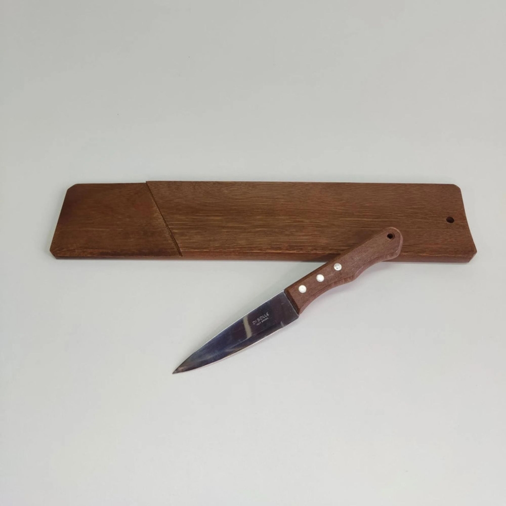 Tábua para salame em madeira com faca-TS2