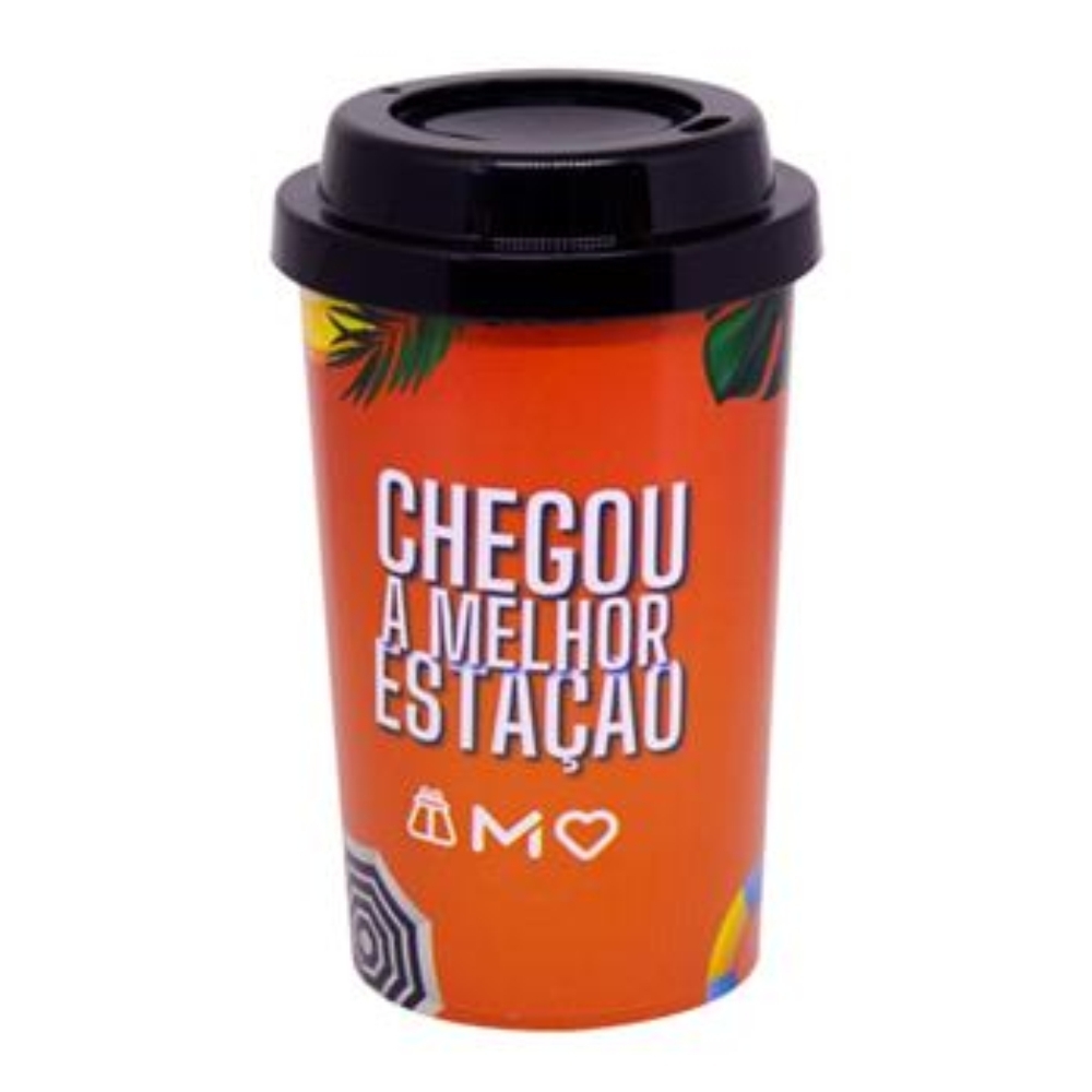 copo 400 ml com tampa para café in mold label-AFK-771452