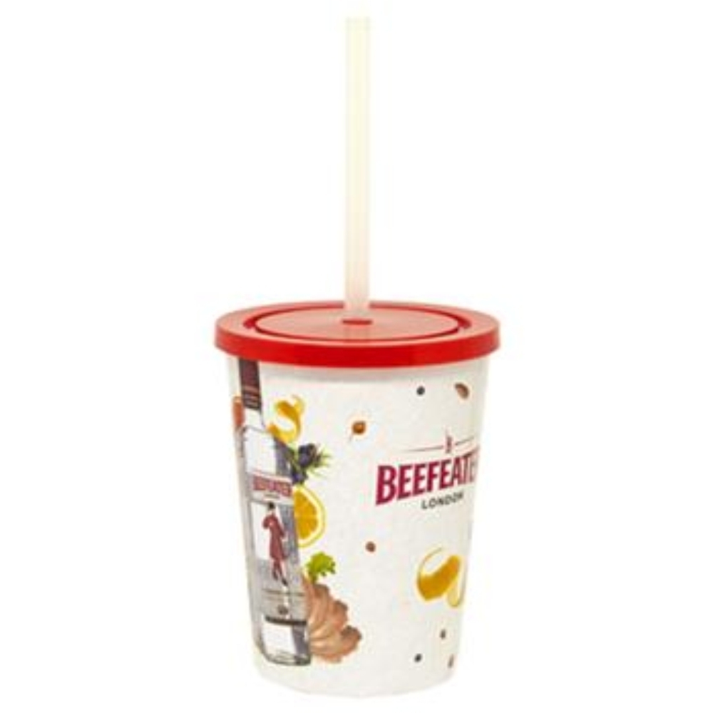 copo 450 ml caldereta com tampa e canudo in mold label-AFK-771453